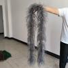 DIY 6PLY Natural Ostrich Feather Boa for Sewing Costume Embroidery 0.5/1/2/3/4M Length Wedding Carnival Dress Decoration Craft