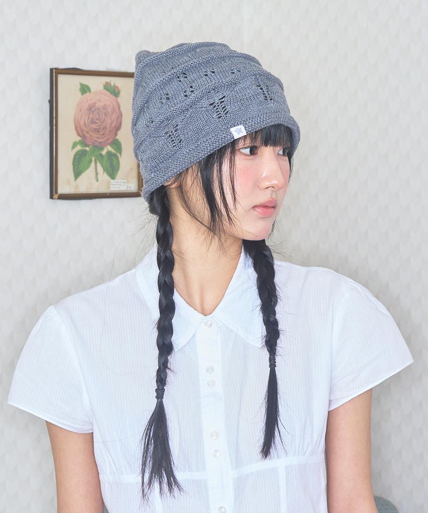 Kiibi Nostalgic Knit Beanie Gray