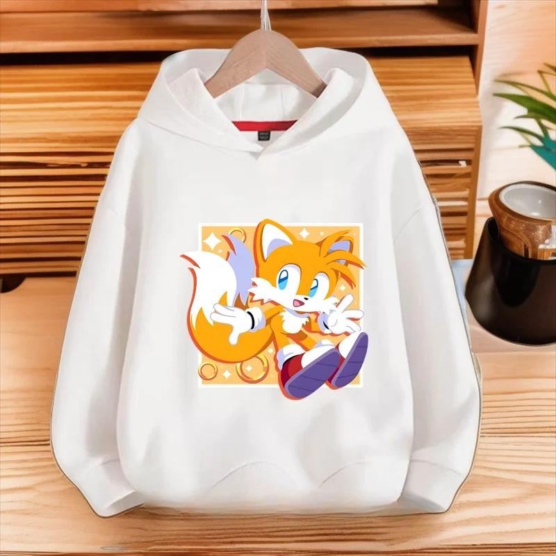 

Модний дитячий одяг Мультяшна толстовка Повсякденна худі Толстовки для хлопчиків 150 білий