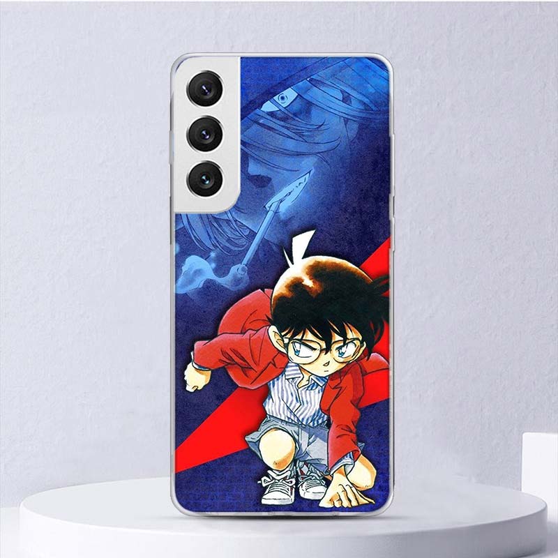 Anime Detective Conan Soft Case For Samsung Galaxy S25 S24 S23 S22 Ultra Phone Cover S20 FE S21 Plus S25Ultra S24U Funda Coque S