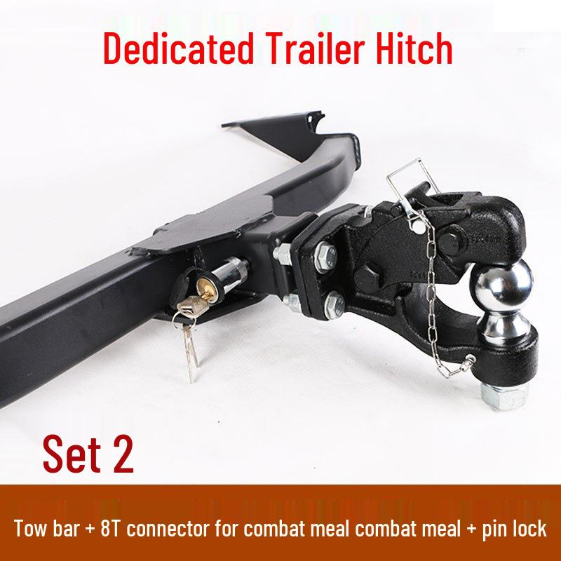 Toyota Fortuner/FJ Cruiser Tow Hook & Bar with Recovery Rack and Rear Trailer Hitch for Yacht