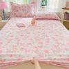 1pc Double Layer FIBER Fitted Sheet without Pillowcase or Insert Comfortable  for Bedroom Guest Room Hotel All Seasons
