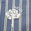 Gucci 814715 46 Long Sleeve Shirt Blue Cotton Mens