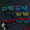 Coola neonglasögon Trådlösa lysande glasögon Barartiklar LED-lysande glasögon Juldekoration