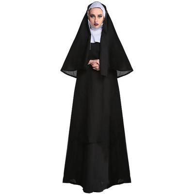 Halloween Nun & Priest Costume, M-XL - Middle Eastern Performance Outfit