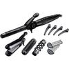 5in1 Multistyler - S8670 Smooth, Curl, Wave, Spiral, Crimp - 4 Interchangeable Tips, Hair Clips, Case