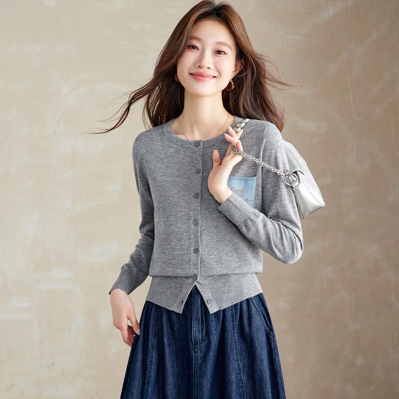 Srcr Women s Fine Wool Knit Cardigan EU 39