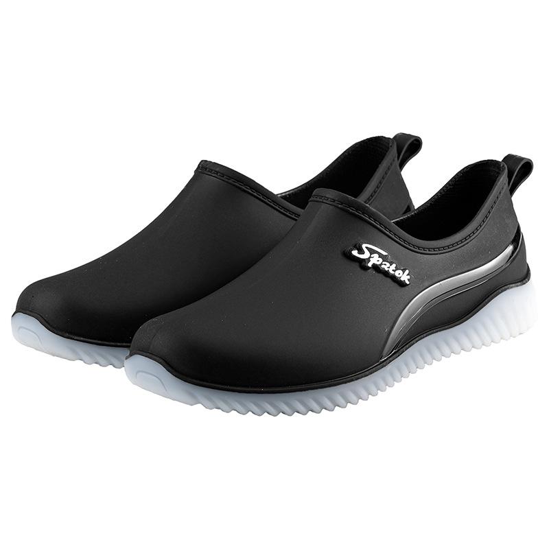 Fashion Rain Shoes Women's Outdoor Walking Non-slip Short Water Shoes Water Boots Short Rain Boots Car Wash Shoes Glue Shoes