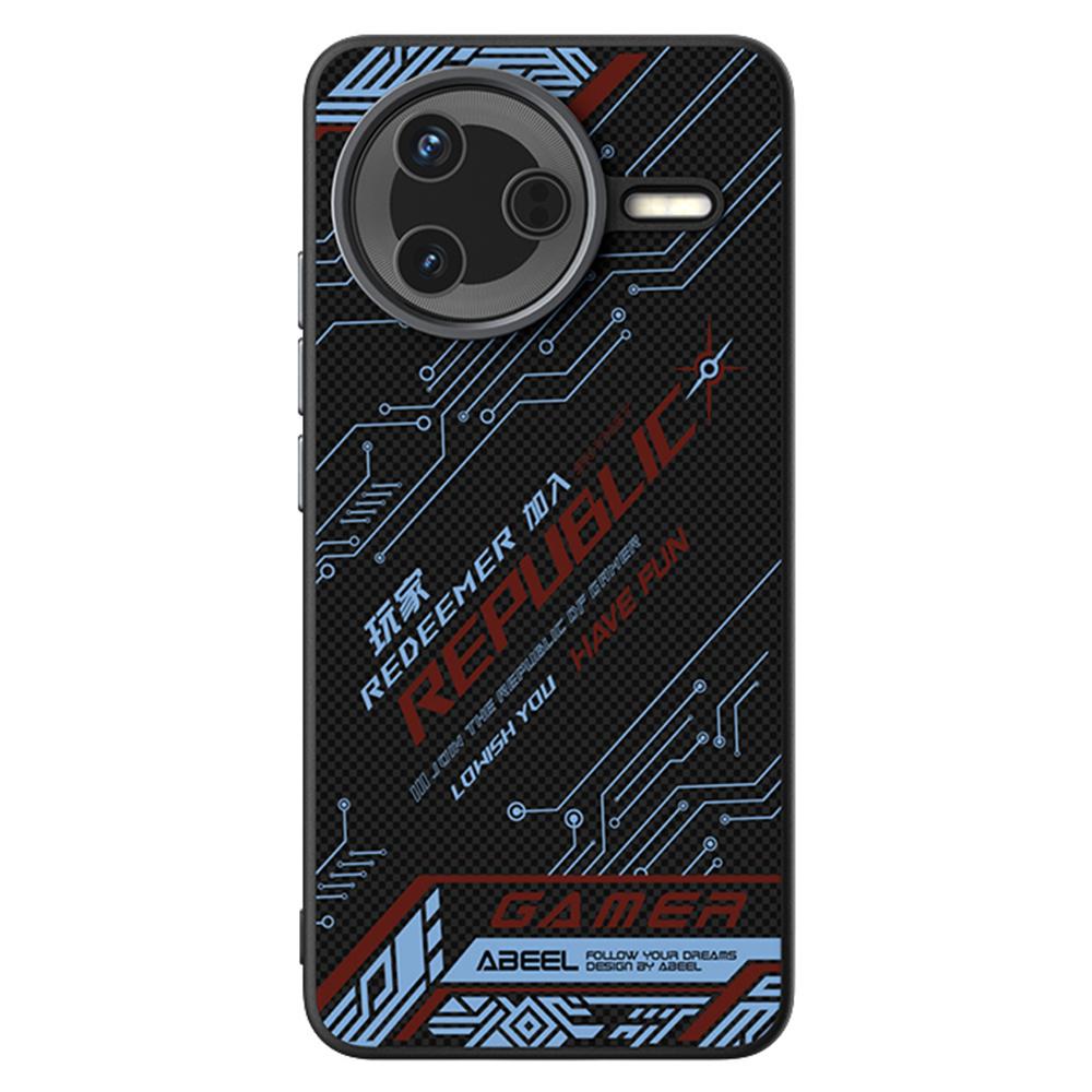 

ABEEL Чехол для Xiaomi Poco F7 Pro 5G/Redmi K80 5G Совместимый с MagSafe Печатный ПК ТПУ Алюминиевый сплав Кожаный чехол для телефона Outstanding No. 4