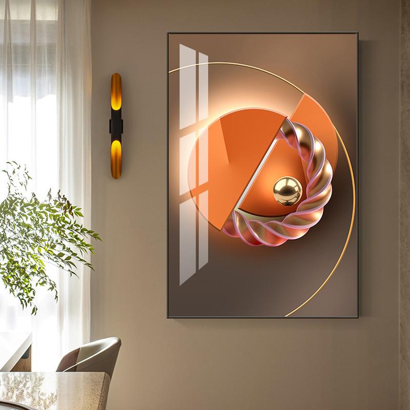 Moderne Abstrakte Goldene Licht Luxus Poster Nordic Geometrie Kunst Leinwand Malerei Wand Bild für Wohnzimmer Wohnkultur Cuadros
