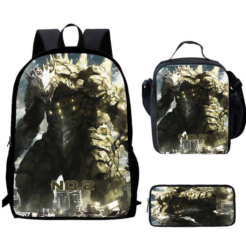Monster No. 8 Schoolbag Multi-Functional Cross-Border Backpack