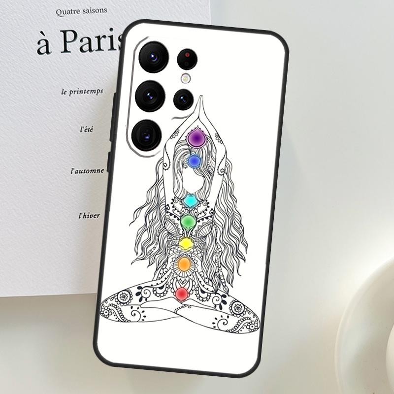 

Mandala Chakra Yoga Case For Samsung Galaxy S26 Ultra S25 S24 S23 S21 S22 Ultra S10 S20 Plus S25 FE Phone Cover Galaxy S26 Plus