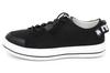 Mozu Waterproof Rain 4cm Stretch Elastic Size 23cm Women's Low-Top Sneakers, Waterproof, Non-Slip Sole, Laces, Black,