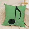Fashing Quirky Musical Note Patterns Pillow Case Natural Linen Double-Sided Printing Sofa Home Decor Cushion Cover