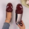 Fashion Women Flats Wedge Leather Fashion Comfortable Shoes Women Slip On Nurse Shoes Moccasins Outdoor Plus Size Tenis Feminino