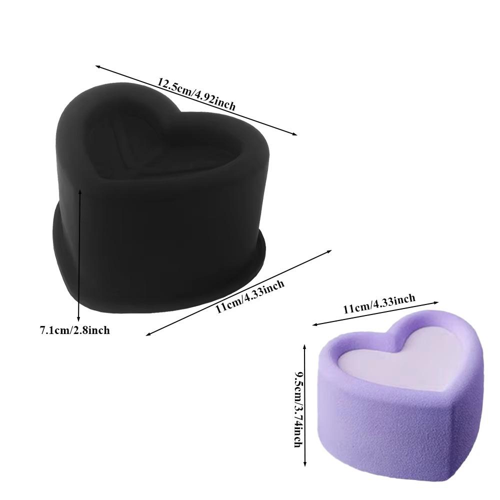 Heart Shaped Silicone Cake Mold Concave Design Dessert Mold Mousse Cake Mold Chocolate Making Heart