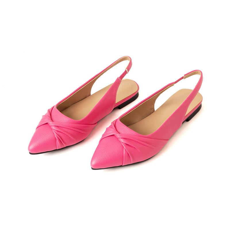 Women's Flat-soled Sandals Summer New Comfortable Versatile Pointed Large-size Sandals