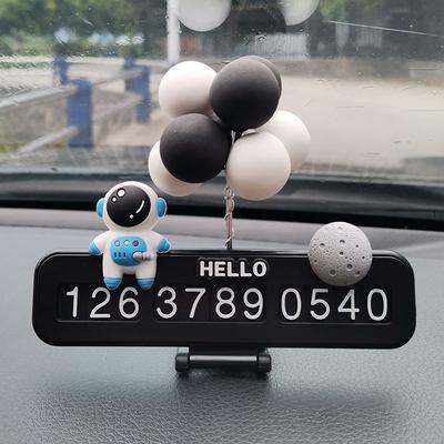 Car Temporary Parking Number Plate Creative Mobile Phone Number Plate Car Decoration Parking Tool Cute Cartoon Parking Signs