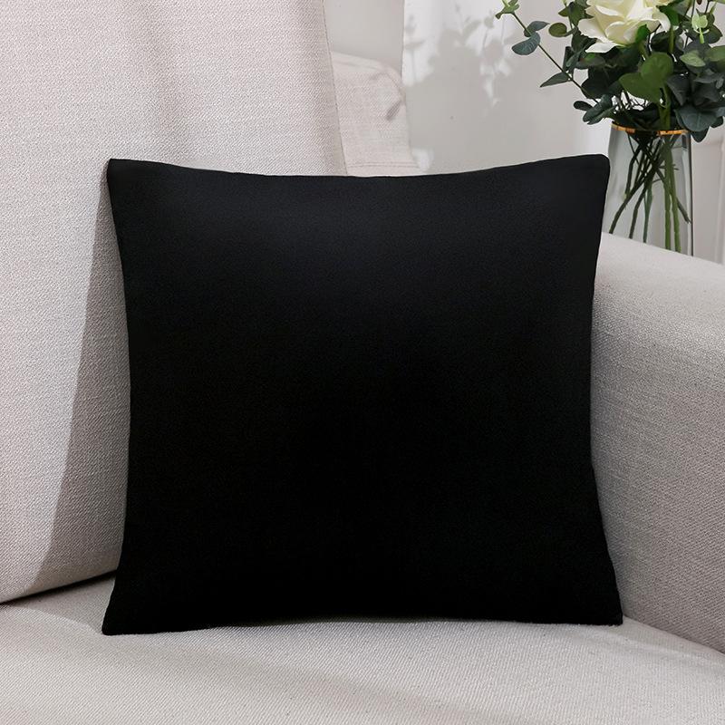 New Solid Color Nordic Velvet Pillow Sofa Office Living Room Simple Plush Cushion Bedroom Bedside Pillow
