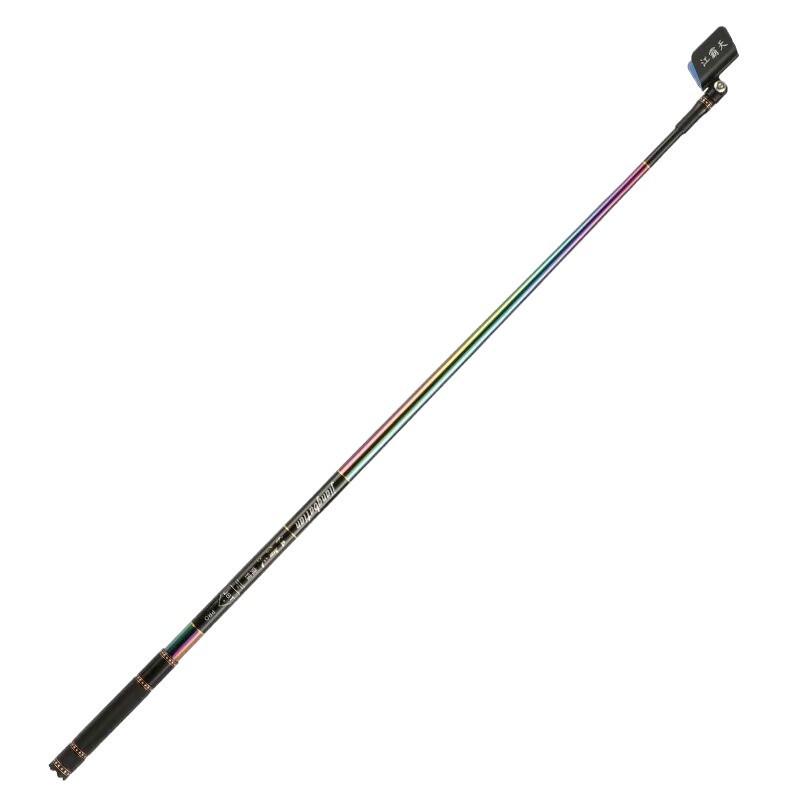 Black Carbon Competition Rod Holder for Bighead Carp, Automatic Rebound, Single-Segment Fishing Stand