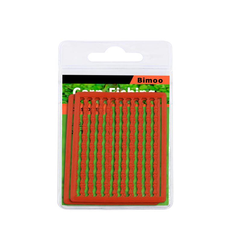 Bimoo 2pcs = 200 Stops Semi-Soft Carp Fishing Boilie Stops Clear Black Red Brown Yellow Color Hair Rig Bait Accessory