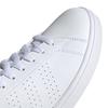 adidas Advantage Base Shoes in size cm (EOT69) White/White/Green (EE7690), 28.5