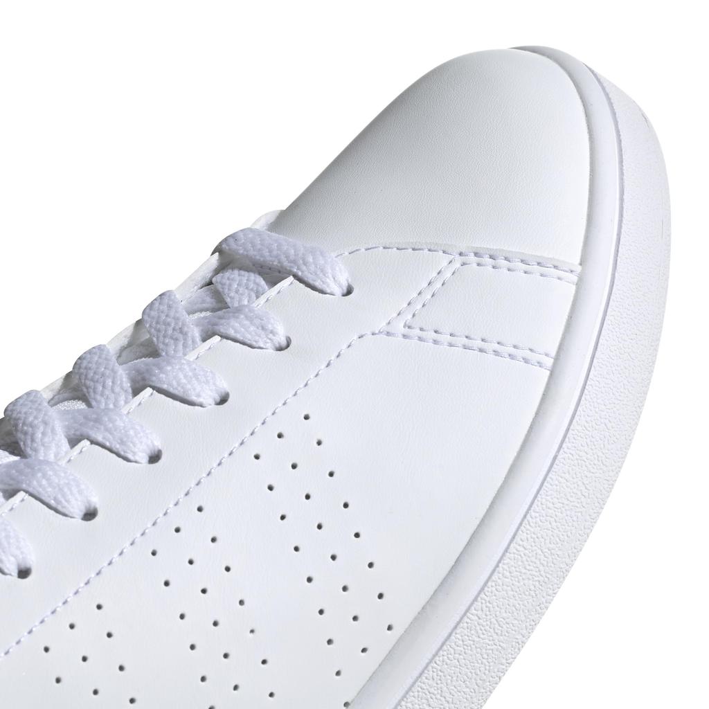adidas Advantage Base Shoes in size cm (EOT69) White/White/Green (EE7690), 28.5