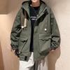 Dingfengbaoluo Men's Autumn Winter Loose Workwear Jacket