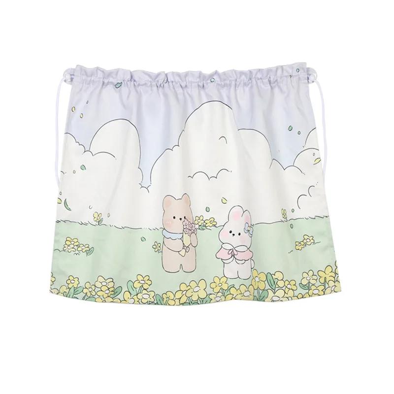 Cartoon Fabric Car Curtains Summer Thermal Insulation Sunshade Side Window Curtain with Suction Cup for Vehicle Sun Protection