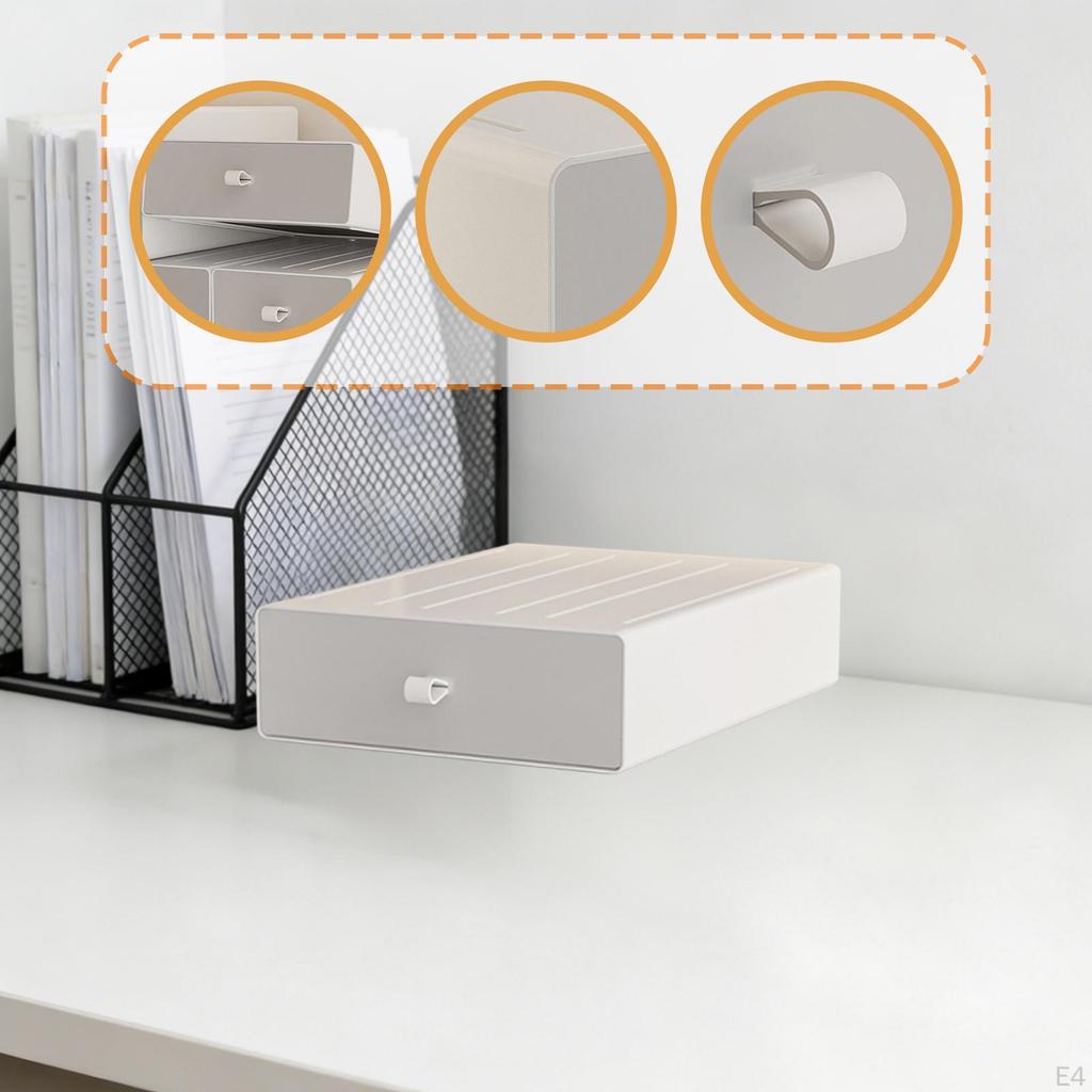 Desktop Storage Box Desk Organizer Drawer Table Organization for Office Dorm Versatile Functional