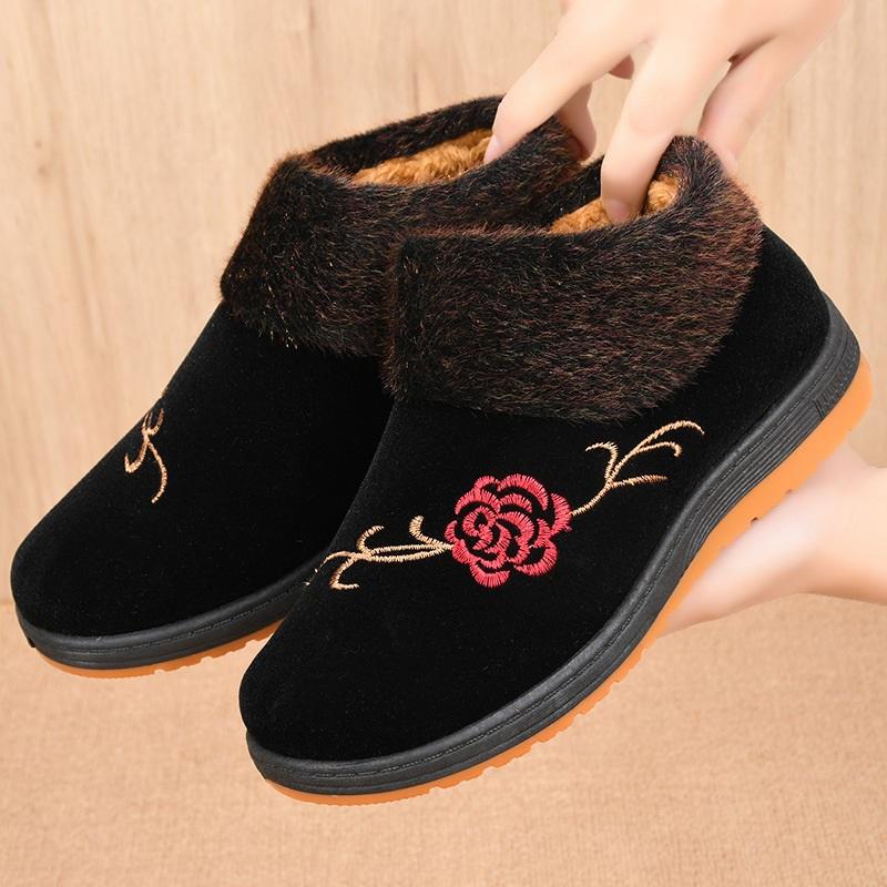 Women's Shoes With Winter Velvet Insulation Cotton Shoes And Cloth Shoes