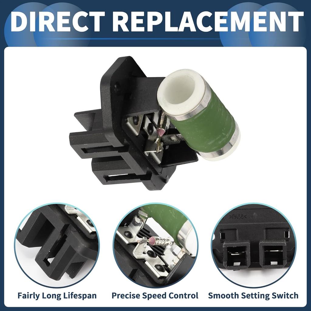 HVAC Blower Motor Resistor, Heater Blower Resistor No.1355607080 for Jumper Box 2006-2019