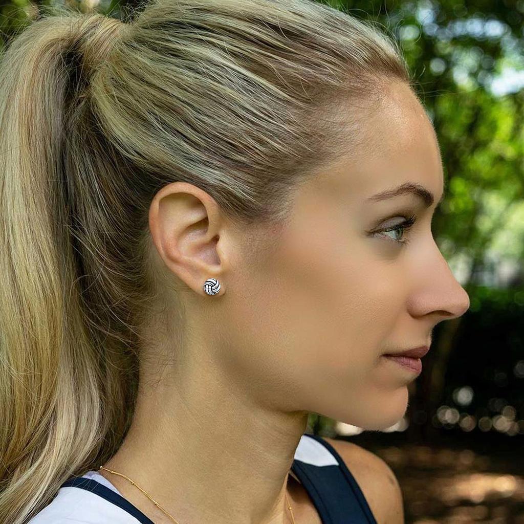 VOJO Sports Stud Earrings Football, Soccer, Basketball, Volleyball, Tennis, Baseball Earrings for Women Men Player Fan Gifts
