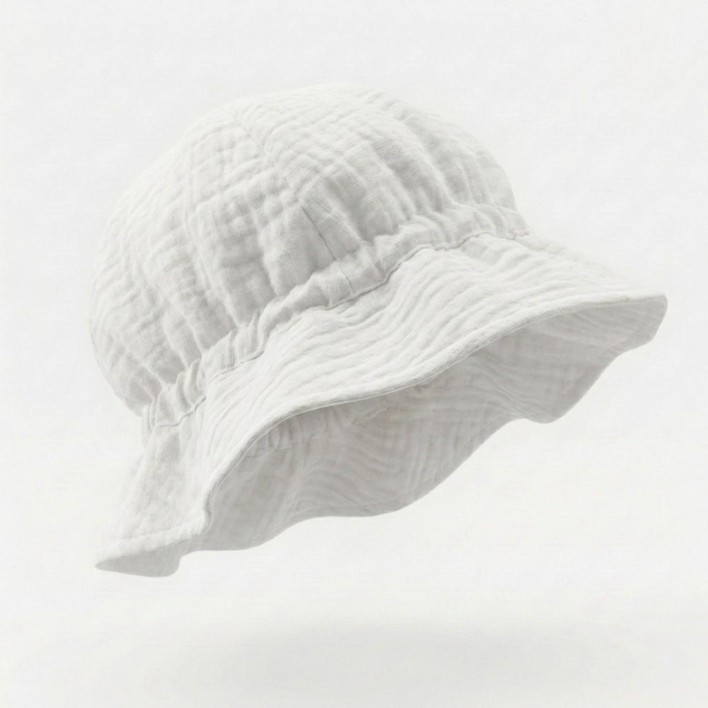 Breathable Gauze Muslin Baby Summer Hat Soft Edge Children Panama Cap Kids Sun Hat  Summer Season
