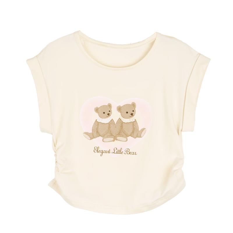 LUSON Chen Dazhu Girls  Dopamine Short Sleeve Summer T-Shirt 160
