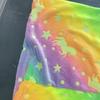 Glow-in-the-Dark Mermaid Starry Night Sleeping Bag - Soft Flannel Rainbow Blanket for Cozy Bedtime Comfort