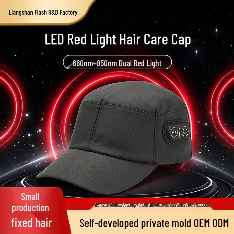 Adjustable Three-Speed LED Hair Care Cap for Home Beauty Treatment