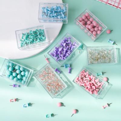 Picots pour Mur Photo en Plastique Punaises Métalliques Fournitures de Reliure de Bureau Punaises Maison