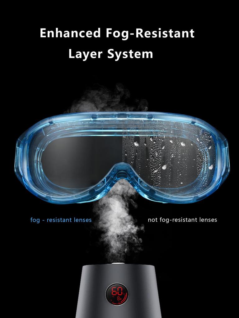 Windproof Anti-Fog Safety Goggles for Adults - Sandproof, Dustproof, Cycling & Labor Protection Glasses