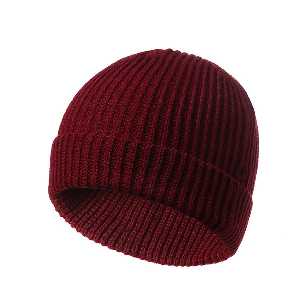 Outdoor Unisex Warm Cap Delicate Stripe Knitting Windproof Sports Knit Hats
