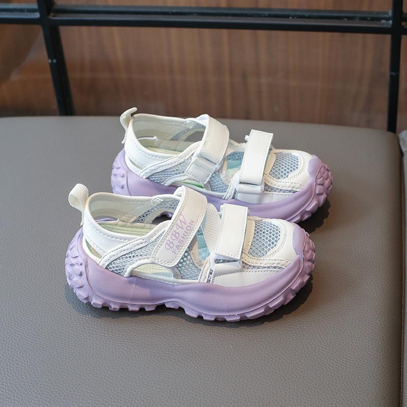Boys & Girls' Sport Sandals Children's Closed-Toe Hollow Mesh Shoes for Toddlers & Youth Casual Soft Comfortable Kids Shoes