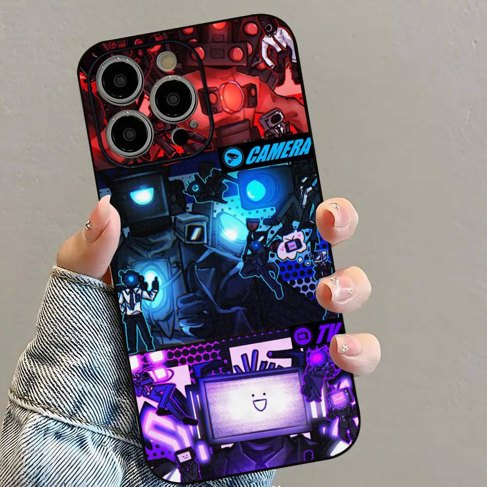 Skibidi T-Toilet ANIME Phone Case For iPhone 16 15 14 13 12 11 PRO MAX PLUS Mini TPU Soft To Skin-friendly Case