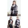 Warm Wool Scarf for Women Winter Plaid Design Soft Wear Open Scarves Female High Quality