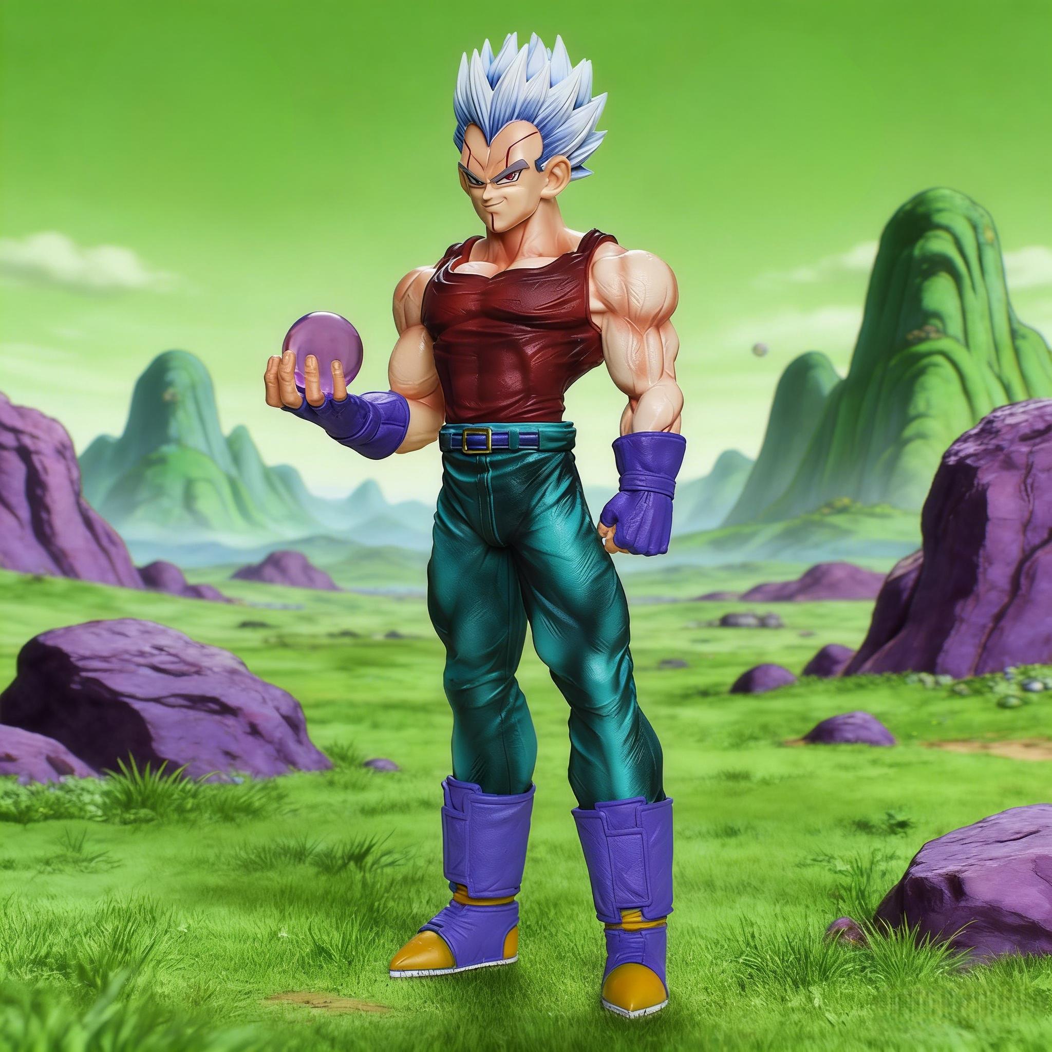 Fashnics Anime Dragon Ball Figure Baby Vegeta Action Figure Desktop Ornament Statue Collectible Model Toy Gift