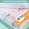 A4 Stationery Storage Bag Double-Layer Mesh Zipper Bag Large Capacity Organizer Folders School Office Supplies Stationary Bag