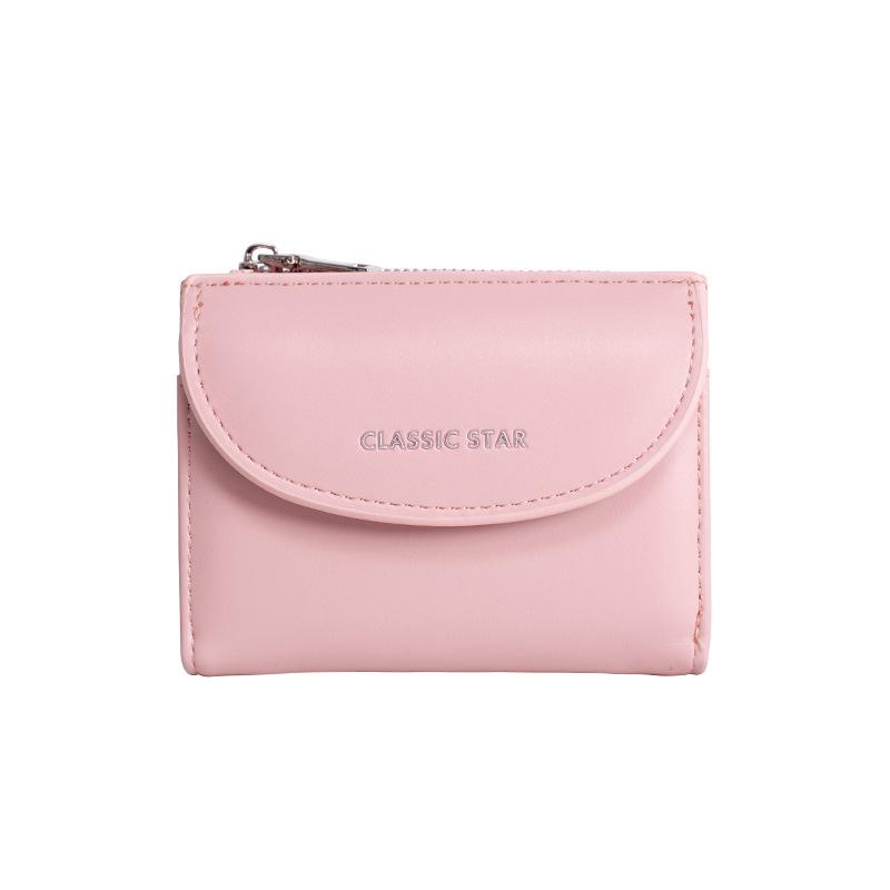 Korean Women's Solid Color Coin Purse: Multifunctional, Large Capacity Card Holder