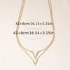 Set of strip letter necklace women's light luxury niche collarbone chain temperament jewelry sweater chain