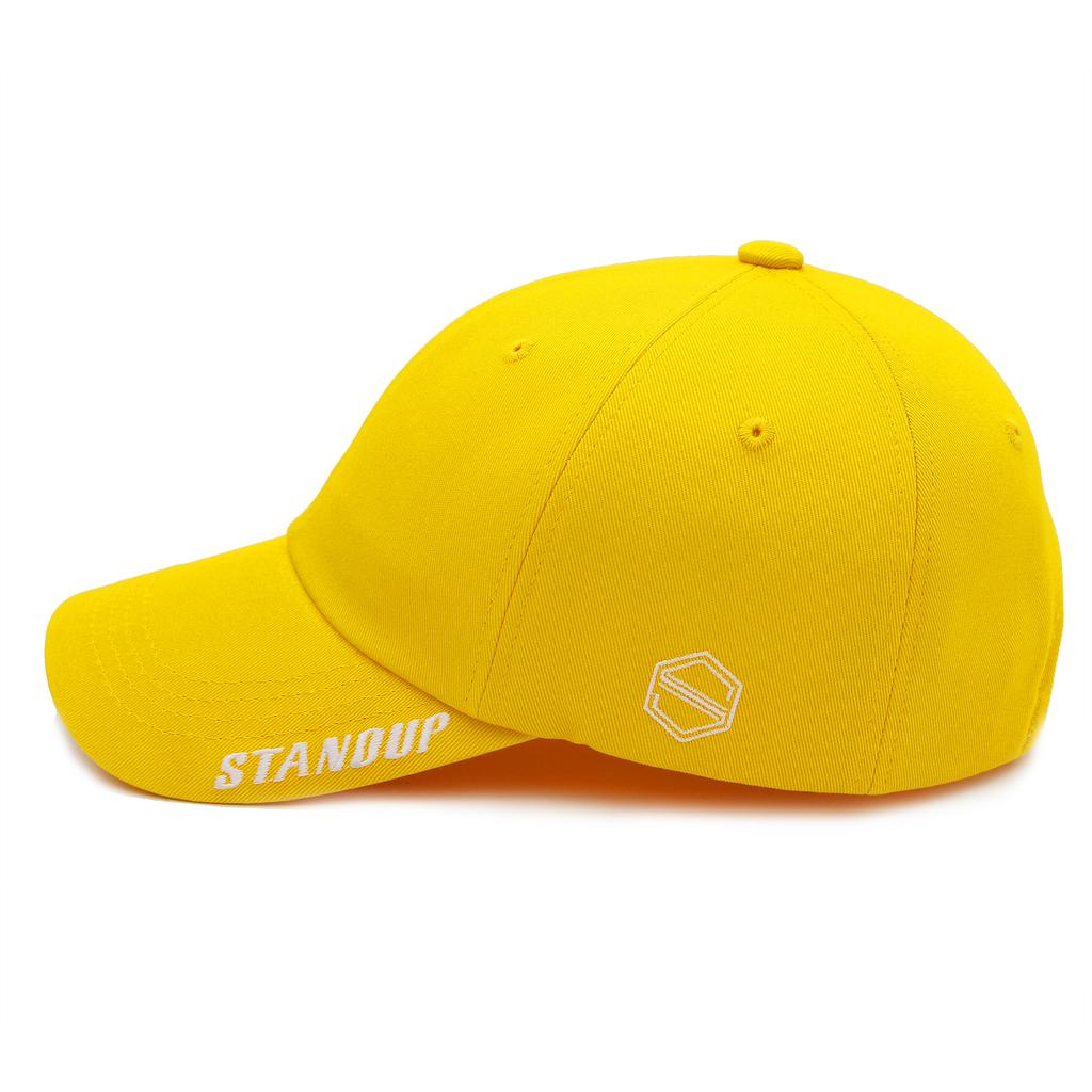 Seutaendeueob Visor Stand-Up White & Yellow Ball Cap (Regular Fit)