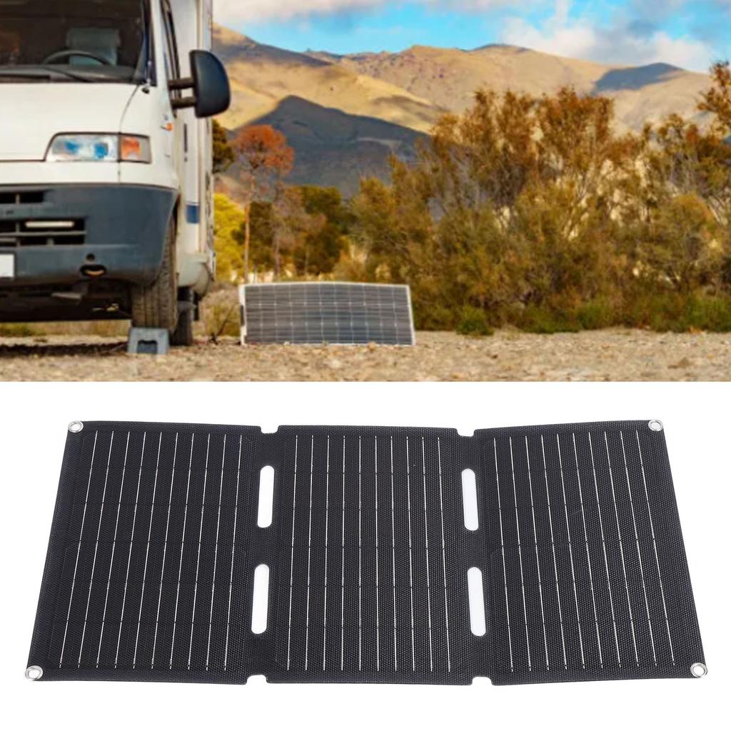 30W 12V 2.5A Solar Panel Charger Water Proof Foldable Portable Solar Charger for Hiking Camping Traveling