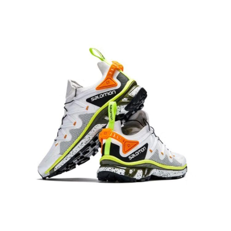 Salomon Xt-Rush Outdoor Mesh Cushioning Non-Slip Durable Breathable Lightweight Low-Top Running Shoes Unisex Sneakers White Black Yellow 415166